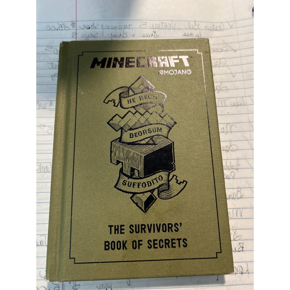 Minecraft The Survivors' Book of Secrets Mojang Hardcover Guide Del Rey 2016